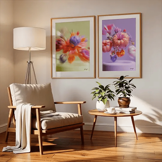 Bouquet of flowers tweeluik