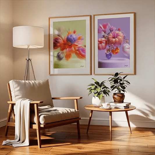 Bouquet of flowers tweeluik