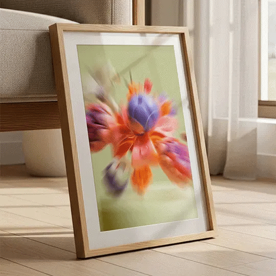 Bouquet of flowers against green background